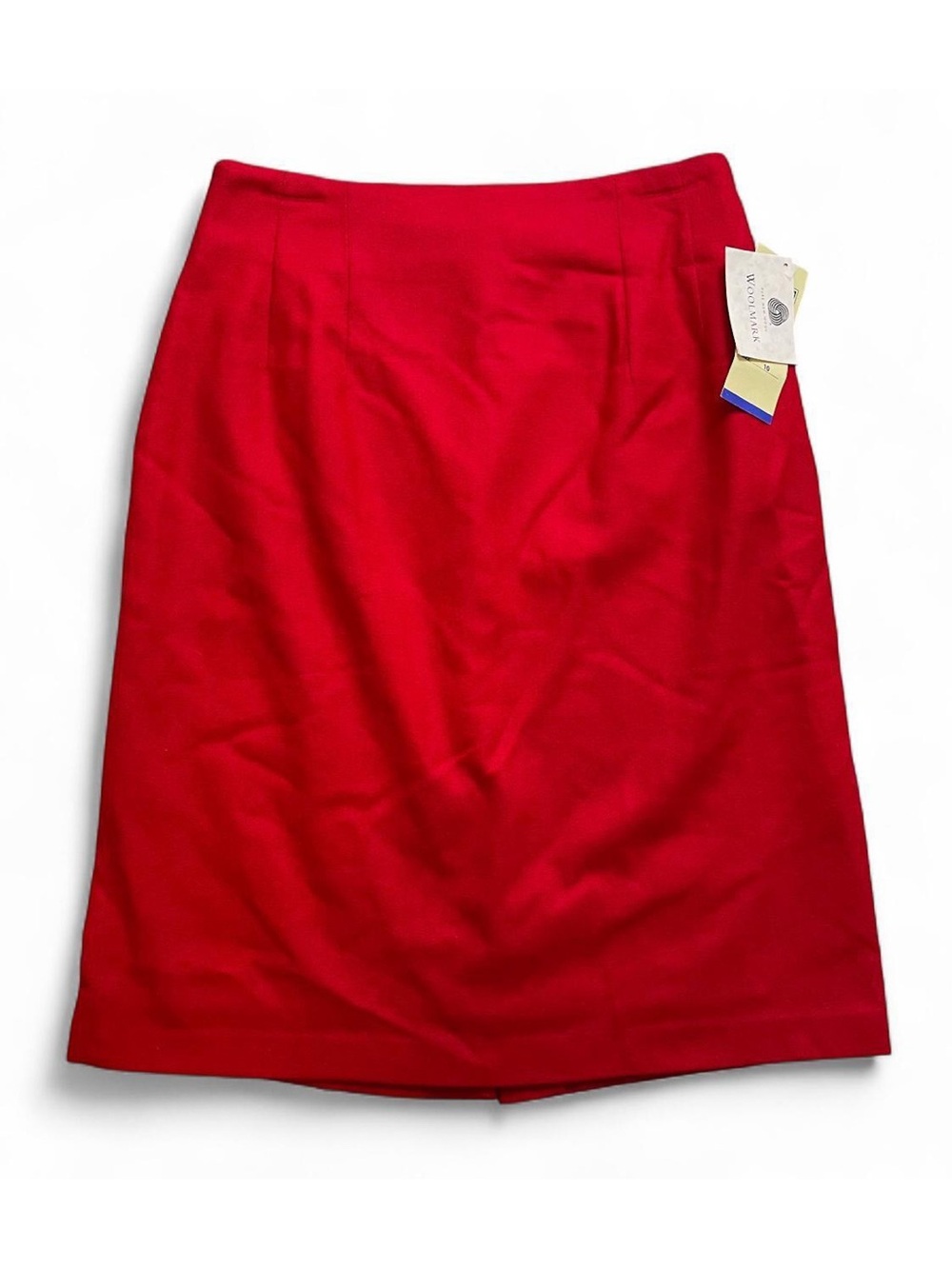 Prophecy Wool Knee Length Skirt in Red